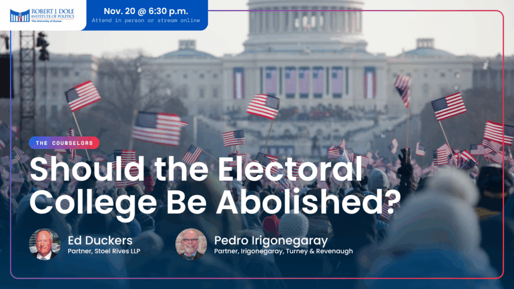 Decorative image with the U.S. Capitol Building decorated on Inauguration Day in the background.
